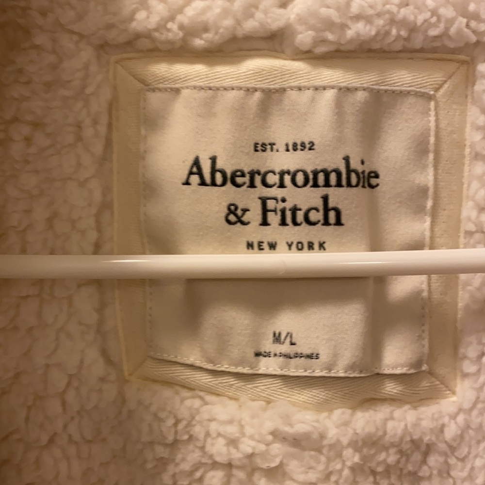 Abercrombie And Fitch Sherpa Open Cardigan - image 2
